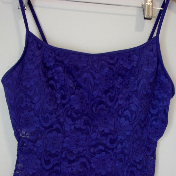 Vintage Y2K Camisole Corset Frederick's of Hollywood Purple Lace Satin Medium - Picture 3 of 10